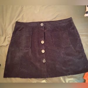 Courduroy mini skirt